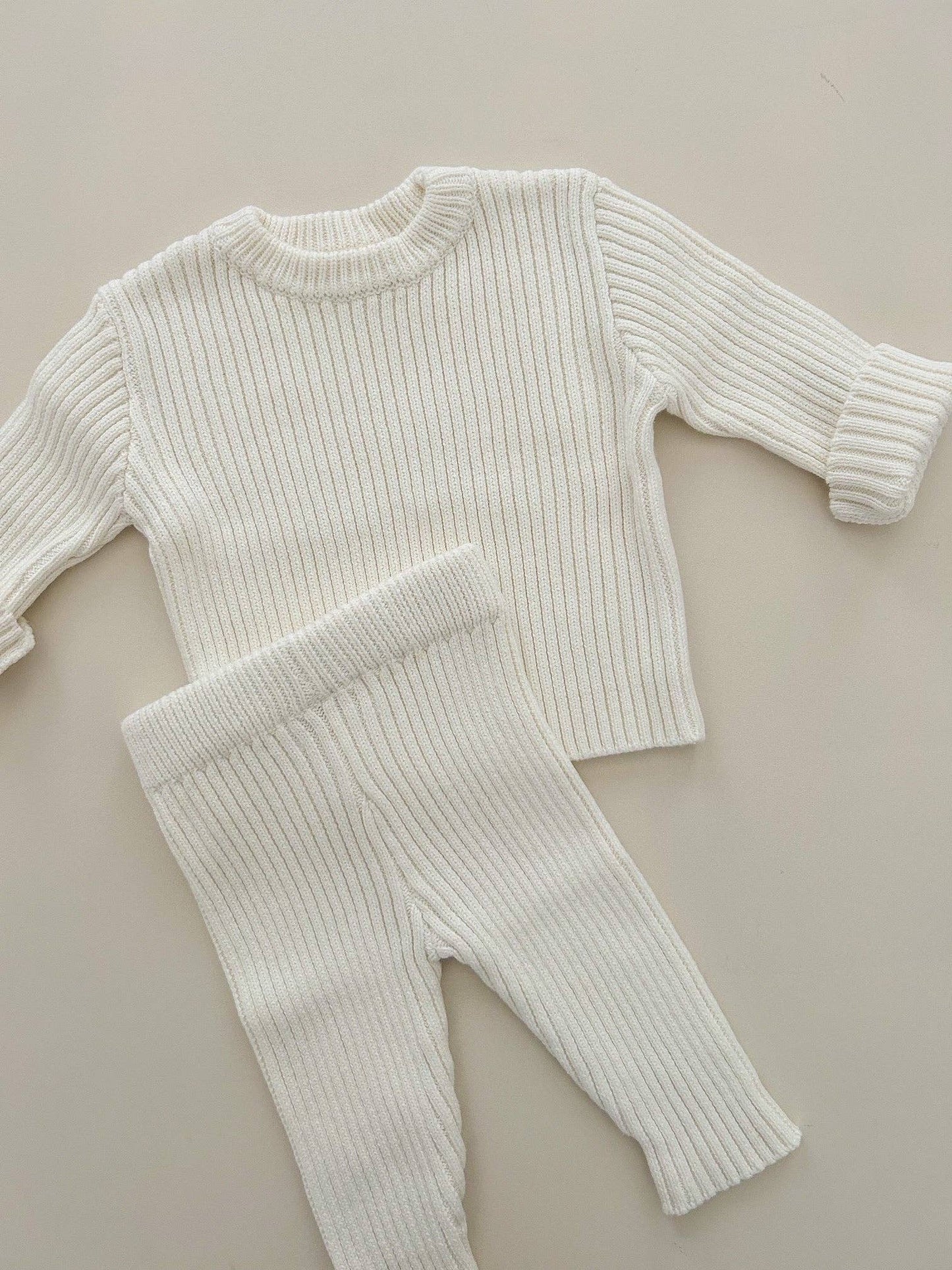 CLASSIC RIBBED SET | MILK