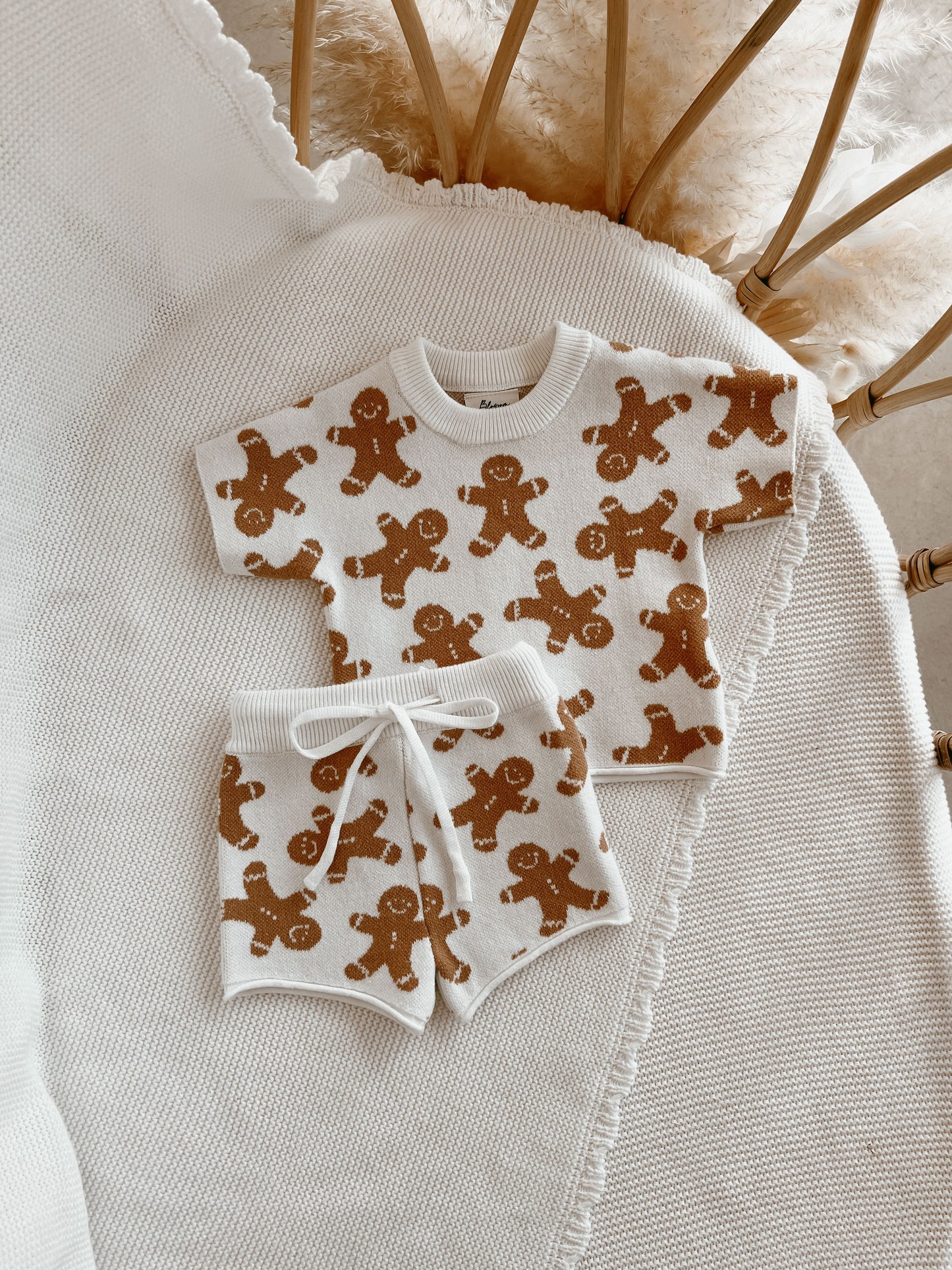 Gingerbread 2 Piece Set - Short Sleeve