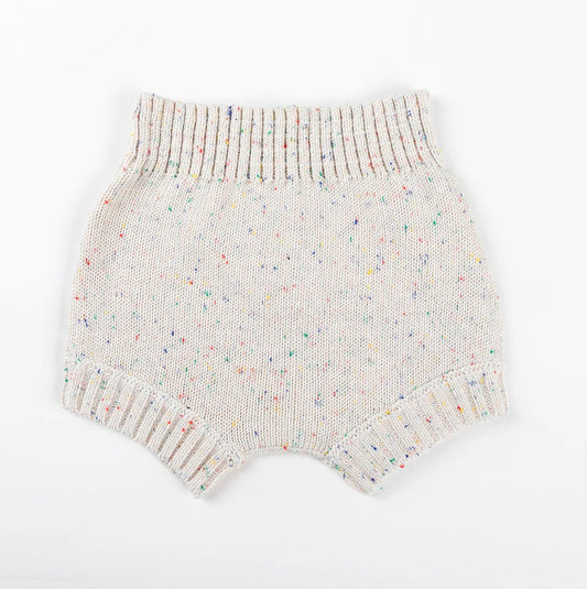 Cotton Shorties - Confetti Speckle Knit