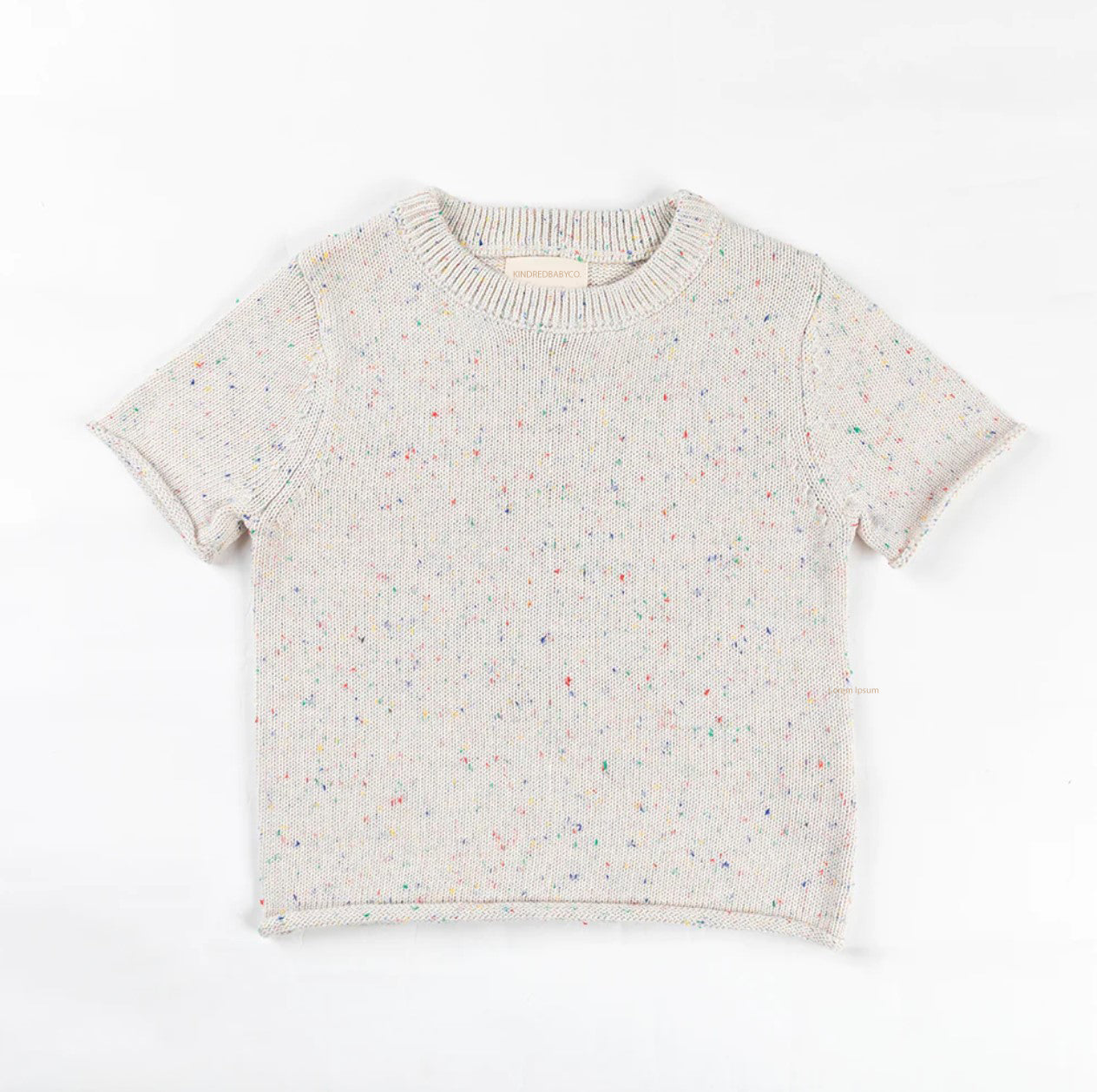 Cotton Tee - Confetti Speckle Knit