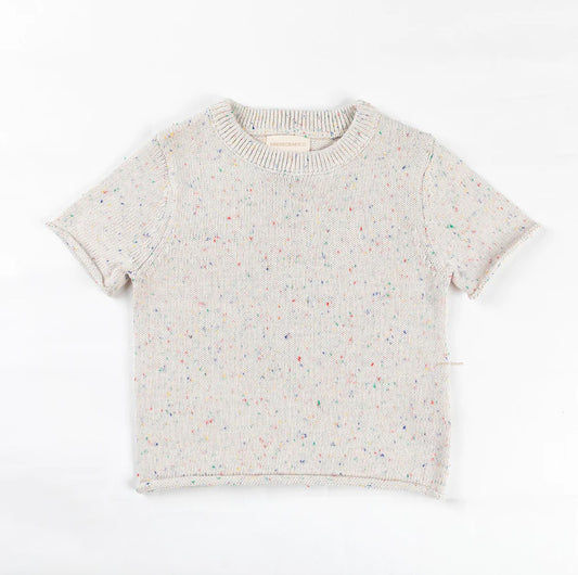 Cotton Tee - Confetti Speckle Knit