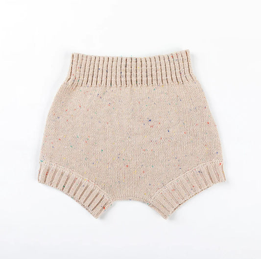 Cotton Shorties - Oatmeal Speckle Knit