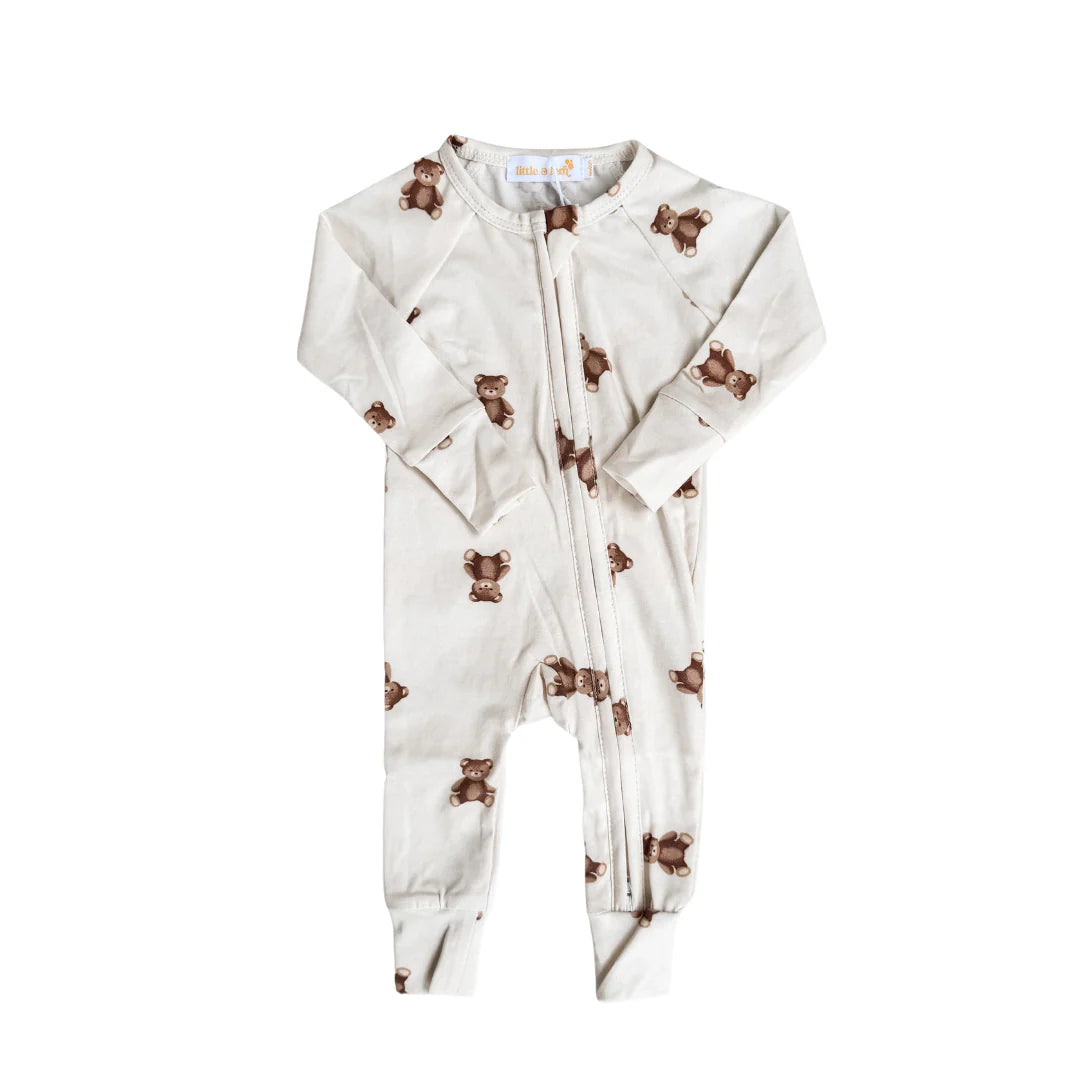 Zip Romper - Teddies